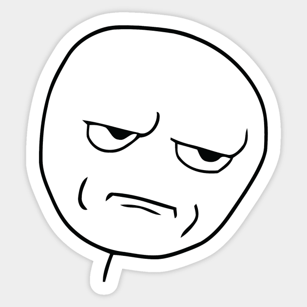 Are You Kidding Me Face Sticker by FlashmanBiscuit